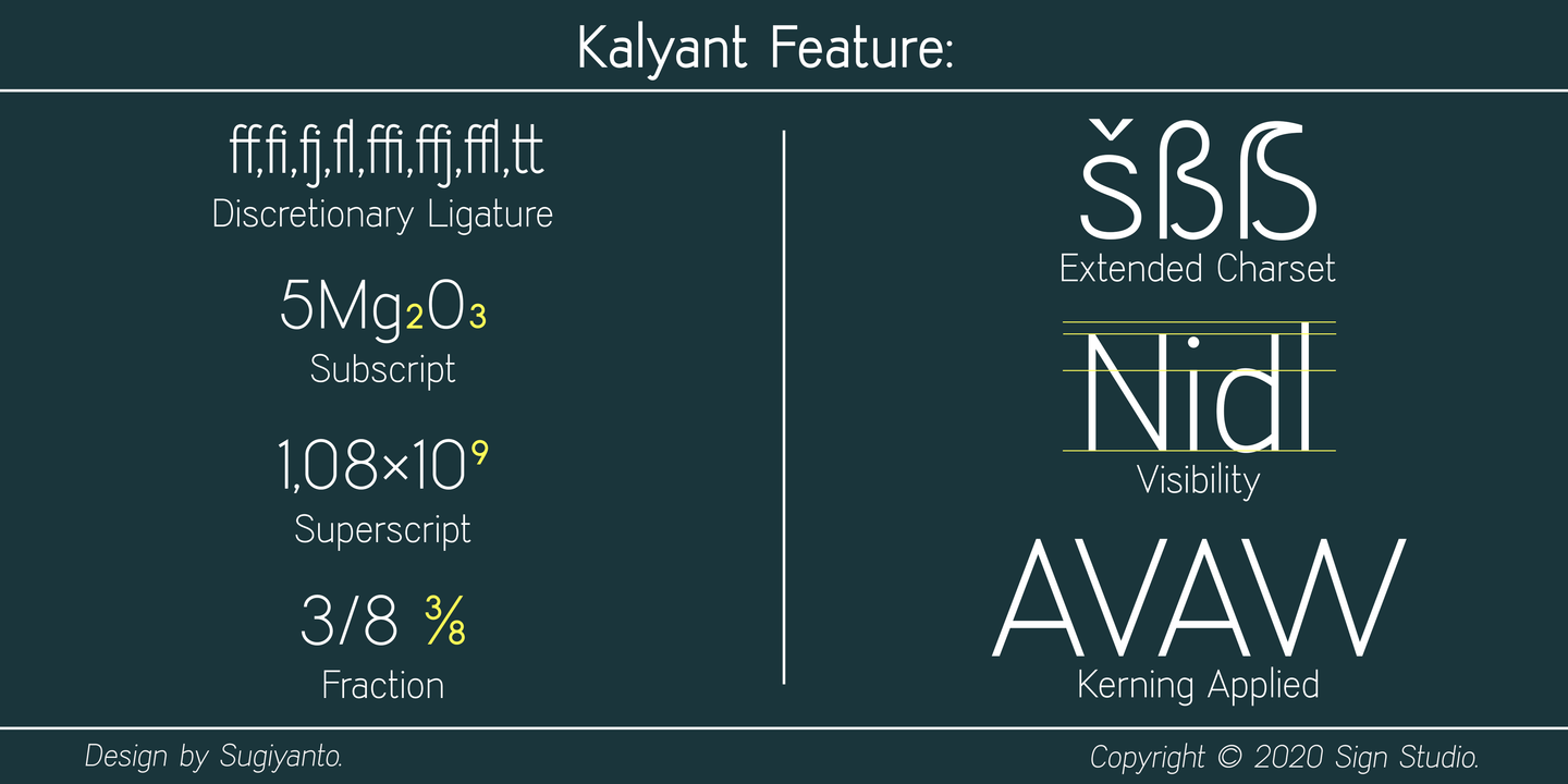 Example font Kalyant #5